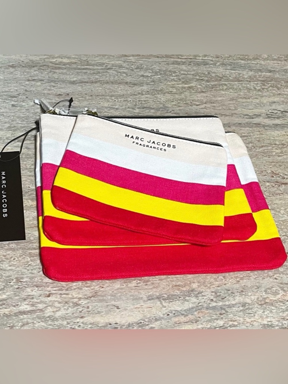 NWT 3-piece Marc Jacobs cosmetic bag set